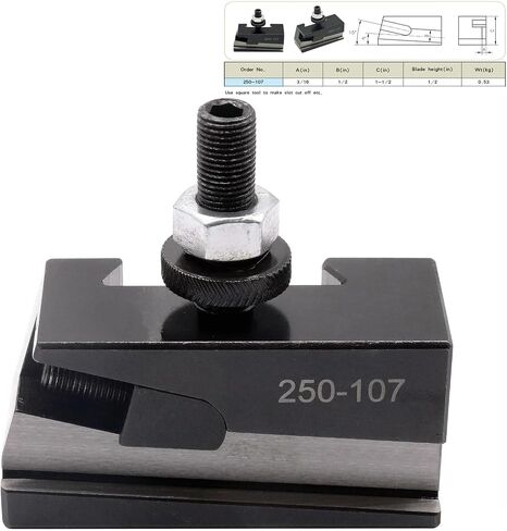 8Pcs AXA Wedge Type Quick Change Tool Post 250-111 Set Lathe Holder Plus 2 extra 250-101XL For Lathe Swing 6"-12" Steel Material in Saudi Arabia