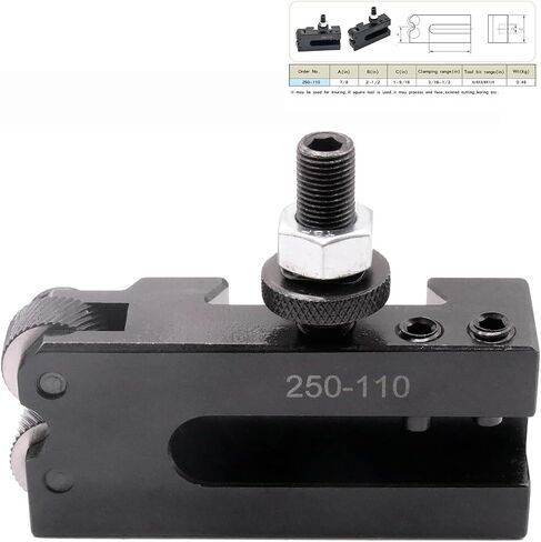 8Pcs AXA Wedge Type Quick Change Tool Post 250-111 Set Lathe Holder Plus 2 extra 250-101XL For Lathe Swing 6"-12" Steel Material in Saudi Arabia