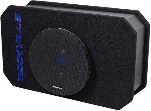 Rockville RMW8A, 8" 800W Powered Truck Subwoofer, Class D Amp, Slim Ported Enclosure, Includes Remote Bass Knob, Perfect for Deep Bass in Compact Spaces in Saudi Arabia