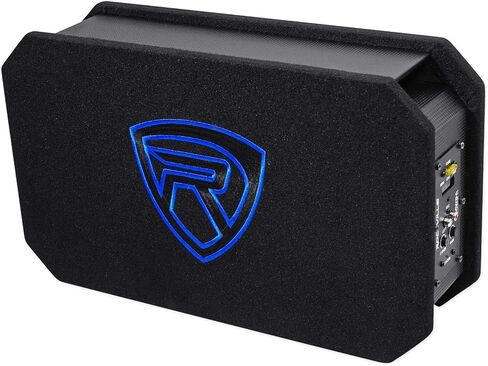 Rockville RMW8A, 8" 800W Powered Truck Subwoofer, Class D Amp, Slim Ported Enclosure, Includes Remote Bass Knob, Perfect for Deep Bass in Compact Spaces in Saudi Arabia