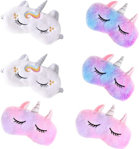 Sleeping Mask for Kids Girls,3 Pack Cute Animal Eye Mask for Princess Sleeping,Night Blindfold Bed Eye Covers for Children in Saudi Arabia