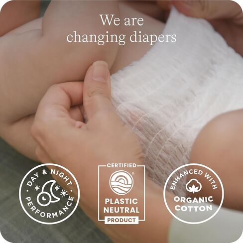 SmartyPants Pull Up Style Diapers | EWG Verified Safe & Plant-Based | Quilted 360 Waistband, Super Absorbent for Overnight Leak Protection | Training Pants by HealthyBaby | Size 3 (54 Count) in Saudi Arabia