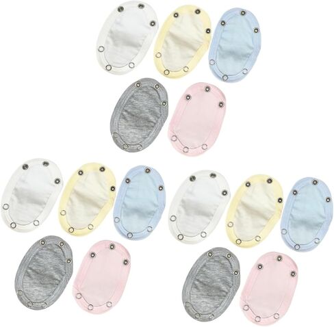 PACKOVE 10 Pcs Romper Suit Extension Bodysuit Extender Snaps Baby Bodysuit Extender for Baby Jumpsuits Extender in Saudi Arabia