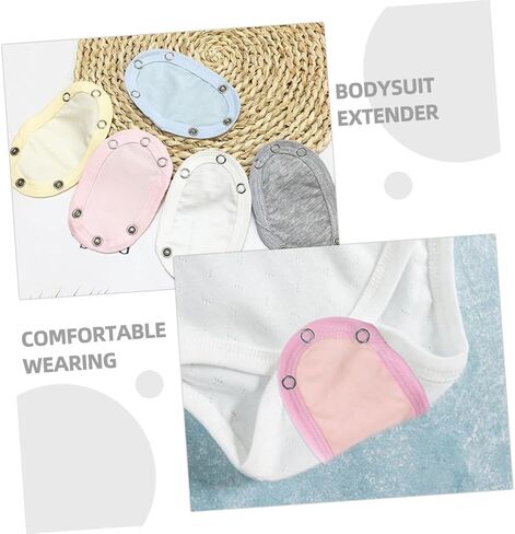 PACKOVE 10 Pcs Romper Suit Extension Bodysuit Extender Snaps Baby Bodysuit Extender for Baby Jumpsuits Extender in Saudi Arabia