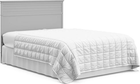 سرير أطفال STORKCRAFT Homestead 5 في 1 قابل للتحويل مع درج (رمادي بيبل) - معتمد من GREENGUARD الذهبي، سرير أطفال مع مجموعة أدراج، يتضمن درج تخزين الحضانة، يتحول إلى سرير طفل صغير وسرير كامل الحجم in Kuwait