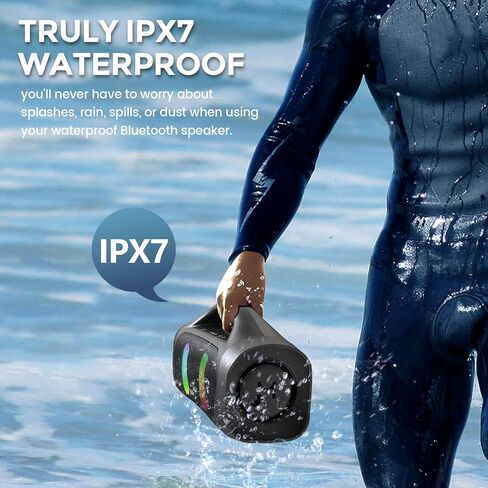 Bluetooth Speaker,70W(100W Peak) Portable Speaker Loud/HiFi/Deep Bass, IPX7 Waterproof Outdoor Party Speakers Wireless with Stereo Pairing/AUX/USB/Speaker for Party,Beach,BBQ,Park,Travel,Home in Saudi Arabia