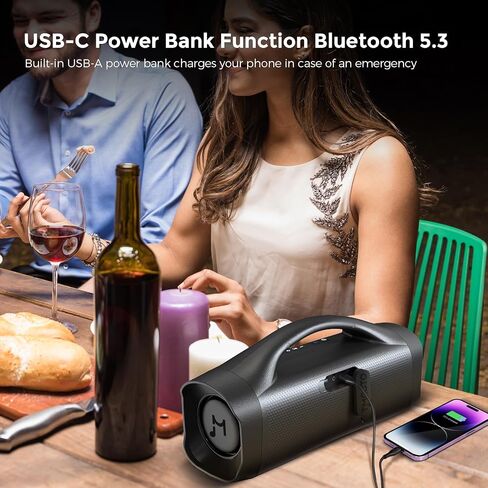 Bluetooth Speaker,70W(100W Peak) Portable Speaker Loud/HiFi/Deep Bass, IPX7 Waterproof Outdoor Party Speakers Wireless with Stereo Pairing/AUX/USB/Speaker for Party,Beach,BBQ,Park,Travel,Home in Saudi Arabia