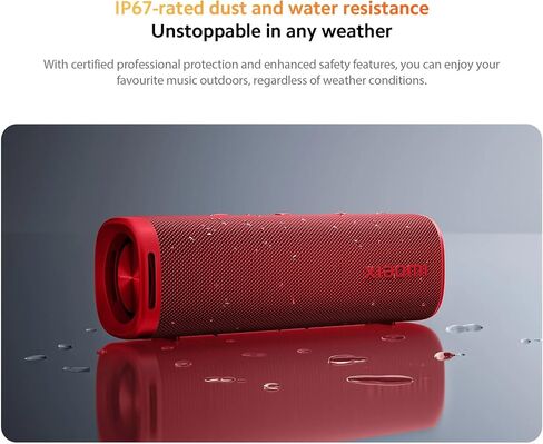 Xiaomi Portable Bluetooth Speaker (30W), Sound, True Wireless Stereo, Bluetooth 5.4, IP70 Waterproof, Long Time Playback, Red in Saudi Arabia