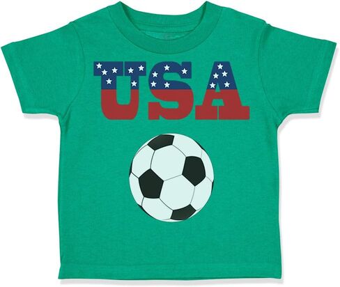 Toddler T-Shirt USA Soccer Ball Soccer Cotton Soccer Ball Boy & Girl Clothes in Saudi Arabia