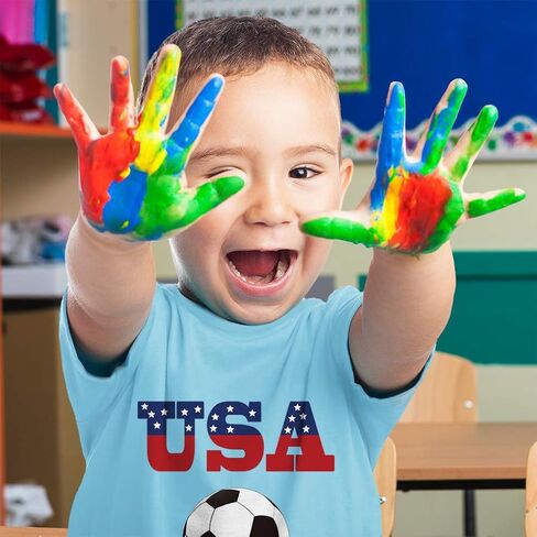 Toddler T-Shirt USA Soccer Ball Soccer Cotton Soccer Ball Boy & Girl Clothes in Saudi Arabia