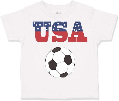 Toddler T-Shirt USA Soccer Ball Soccer Cotton Soccer Ball Boy & Girl Clothes in Saudi Arabia