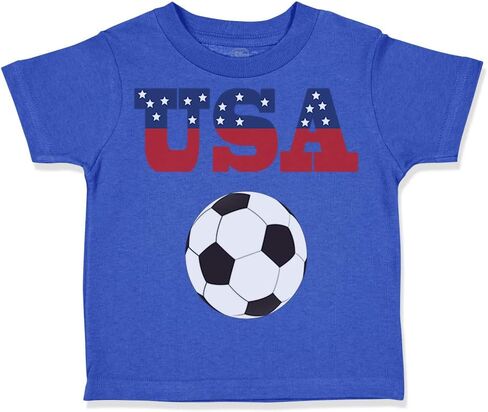 Toddler T-Shirt USA Soccer Ball Soccer Cotton Soccer Ball Boy & Girl Clothes in Saudi Arabia