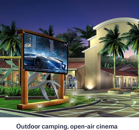 16:9 Projection Screen, Foldable Portable Projector Movies Screens for Home Theater Outdoor Indoor White Projector Curtain Projection Screen Designed with Black Edging and Hanging Holes(60 inches) in Saudi Arabia