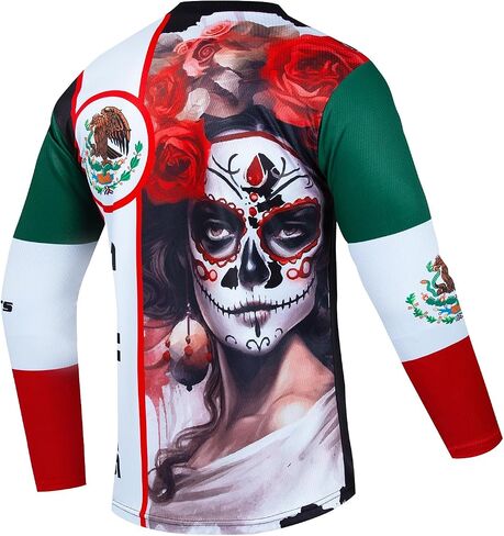 Men's Mountain Bike Jersey, Long Sleeve, Quick Dry, Off-Road Motocross Jersey, Downhill & Motocross Shirts in Kuwait