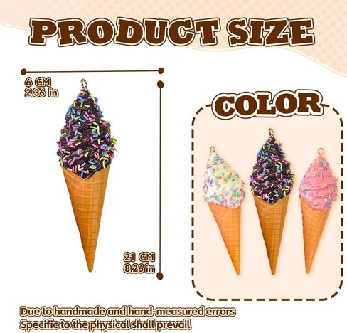 Artificial Ice Cream Scoops Realistic Simulation Imitation Fake Food Desserts Model Replica Fake Ice Cream Balls Photography Prop for Home Shops Staging Display (marmalade) in Saudi Arabia
