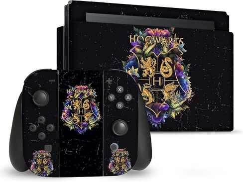 Head Case Designs Officially Licensed Harry Potter Hogwarts Crest Graphics Vinyl Sticker Gaming Skin Decal Cover Compatible With Nintendo Switch Console & Dock & Joy-Con Controller Bundle in Saudi Arabia