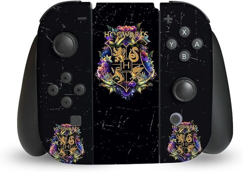 Head Case Designs Officially Licensed Harry Potter Hogwarts Crest Graphics Vinyl Sticker Gaming Skin Decal Cover Compatible With Nintendo Switch Console & Dock & Joy-Con Controller Bundle in Saudi Arabia