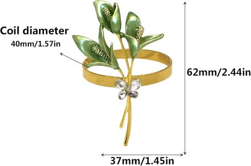 Lily Napkin Rings Set of 4,Flower Napkin Holders Gold Metal Napkin Ring Perfect for Wedding Party Holiday Banquet Christmas Dinner Delicate Serviette Buckles Decor (Pink) in Saudi Arabia
