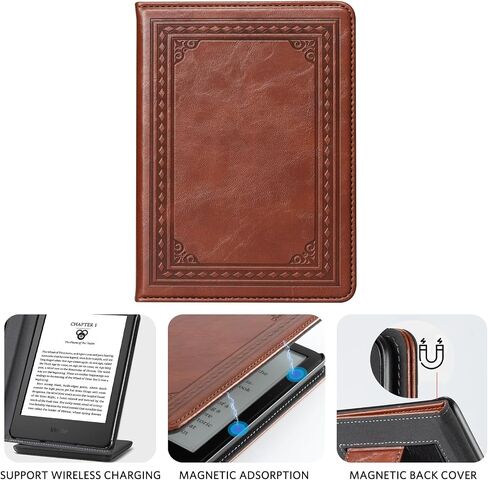 حافظة CoBak لجميع إصدارات Kindle 11th Generation 2022 الجديدة فقط - غطاء ذكي من جلد البولي يوريثان مع مسند، ونوم تلقائي واستيقاظ، حافظة حماية ممتازة لجهاز Kindle 2022 in Saudi Arabia