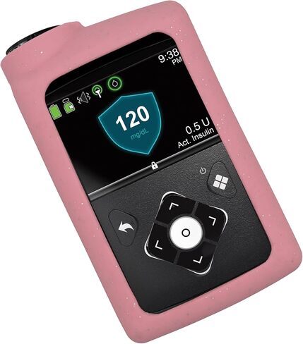 Premium Glitter Silicone Cover Soft Case for Medtronic Insulin Pumps (MiniMed 630G MiniMed 640G MiniMed 650G MiniMed 670G MiniMed 770G MiniMed 780G) (Purple) in Kuwait