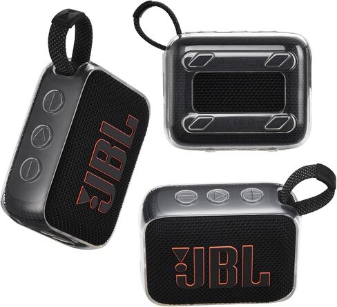 TPU Cover Case for JBL Go 4 Portable Speaker with Bluetooth,for JBL Go 4 Carrying Skin Sleeve Bag Accessories(Transparent) in Saudi Arabia