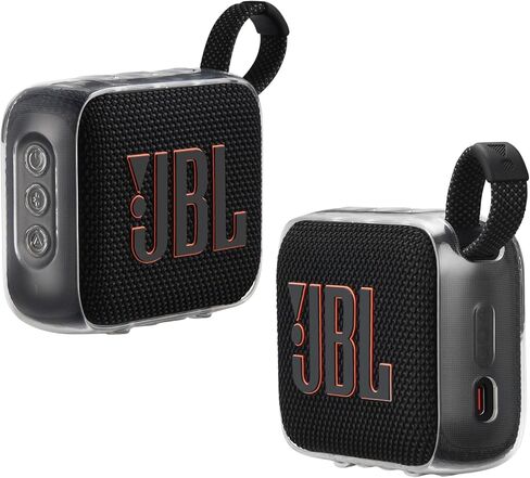 TPU Cover Case for JBL Go 4 Portable Speaker with Bluetooth,for JBL Go 4 Carrying Skin Sleeve Bag Accessories(Transparent) in Saudi Arabia