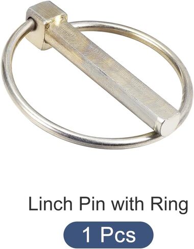 METALLIXITY Linch Pin with Ring (12mmx70mm) 2Pcs, Carbon Steel Linch Pins Lock Clips Fastener Pin - for House Construction, Tractors, Trailers, Trucks, Mowers, Trolley in Saudi Arabia
