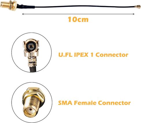 هوائي Lora 915 ميجا هرتز 5DBi Gain SMA ذكر هوائي متعدد الاتجاهات مع موصل U.FL/IPEX إلى SMA للأجهزة الشبكية LoRa Board (1 قطعة) in Saudi Arabia