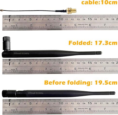 هوائي Lora 915 ميجا هرتز 5DBi Gain SMA ذكر هوائي متعدد الاتجاهات مع موصل U.FL/IPEX إلى SMA للأجهزة الشبكية LoRa Board (1 قطعة) in Saudi Arabia