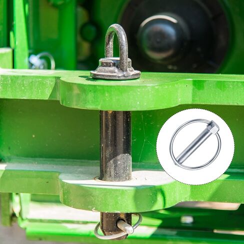 METALLIXITY Linch Pin with Ring (12mmx70mm) 2Pcs, Carbon Steel Linch Pins Lock Clips Fastener Pin - for House Construction, Tractors, Trailers, Trucks, Mowers, Trolley in Saudi Arabia