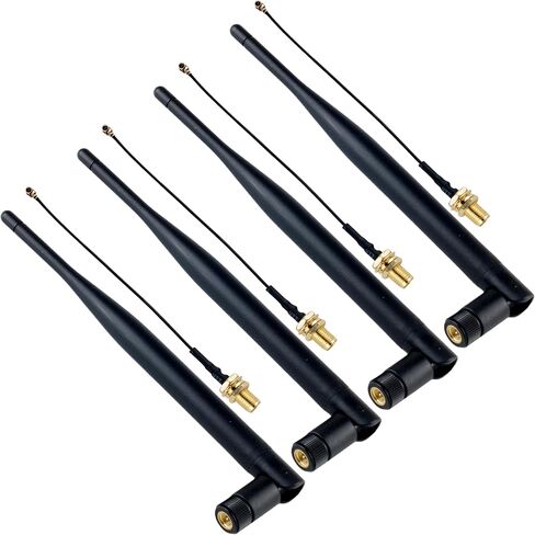 هوائي Lora 915 ميجا هرتز 5DBi Gain SMA ذكر هوائي متعدد الاتجاهات مع موصل U.FL/IPEX إلى SMA للأجهزة الشبكية LoRa Board (1 قطعة) in Saudi Arabia