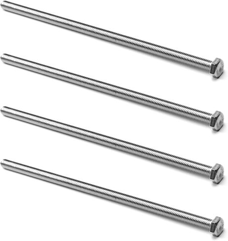 Yinpecly M6-1 x 120mm Hex Bolt Hex Flat Head Cap Bolts Screws for High-pressure Flow Pump Impellers Silver 4PCS in Saudi Arabia