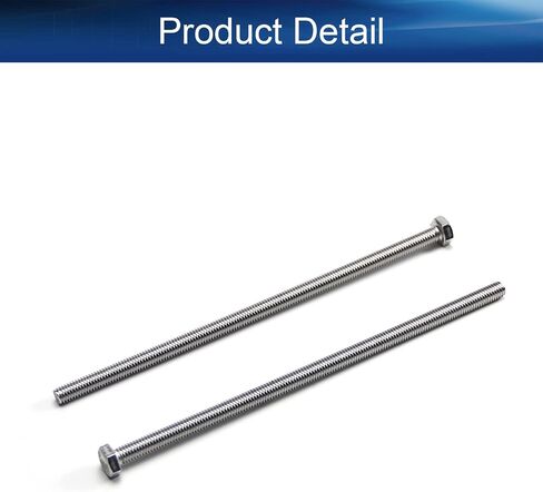 Yinpecly M6-1 x 120mm Hex Bolt Hex Flat Head Cap Bolts Screws for High-pressure Flow Pump Impellers Silver 4PCS in Saudi Arabia