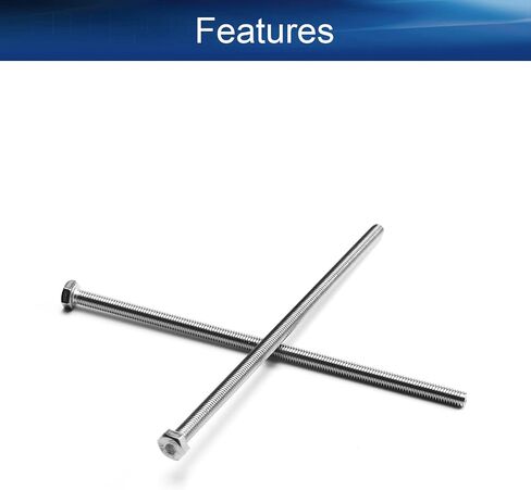 Yinpecly M6-1 x 120mm Hex Bolt Hex Flat Head Cap Bolts Screws for High-pressure Flow Pump Impellers Silver 4PCS in Saudi Arabia