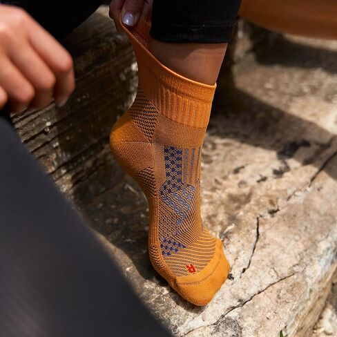 زوجان من جوارب الجري للجنسين من GoWith، جوارب رياضية مبطنة مضادة للبثور، جوارب كاحل مبطنة بدون خياطة in Kuwait