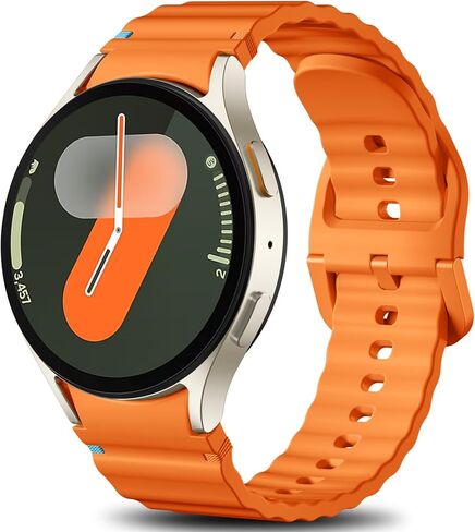 Sport Band Compatible with Samsung Galaxy Watch 7 Band 40mm 44mm,No Gap Soft Silicone Bands For Galaxy Watch FE 40 mm/Galaxy Watch 6/6 Classic 5 4 Band 40mm 44mm/20mm Watch Band For Women Men in Saudi Arabia