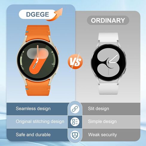 Sport Band Compatible with Samsung Galaxy Watch 7 Band 40mm 44mm,No Gap Soft Silicone Bands For Galaxy Watch FE 40 mm/Galaxy Watch 6/6 Classic 5 4 Band 40mm 44mm/20mm Watch Band For Women Men in Saudi Arabia