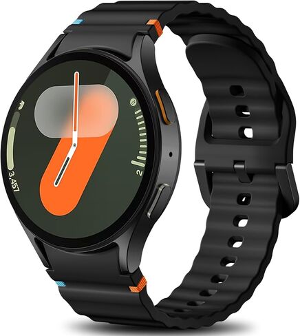 Sport Band Compatible with Samsung Galaxy Watch 7 Band 40mm 44mm,No Gap Soft Silicone Bands For Galaxy Watch FE 40 mm/Galaxy Watch 6/6 Classic 5 4 Band 40mm 44mm/20mm Watch Band For Women Men in Saudi Arabia