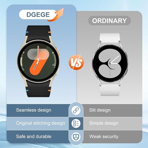 Sport Band Compatible with Samsung Galaxy Watch 7 Band 40mm 44mm,No Gap Soft Silicone Bands For Galaxy Watch FE 40 mm/Galaxy Watch 6/6 Classic 5 4 Band 40mm 44mm/20mm Watch Band For Women Men in Saudi Arabia