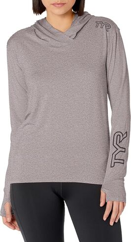 TYR Women's Long Sleeve Sun Protection Performance Hoodie Shirt UPF 50+ in Saudi Arabia