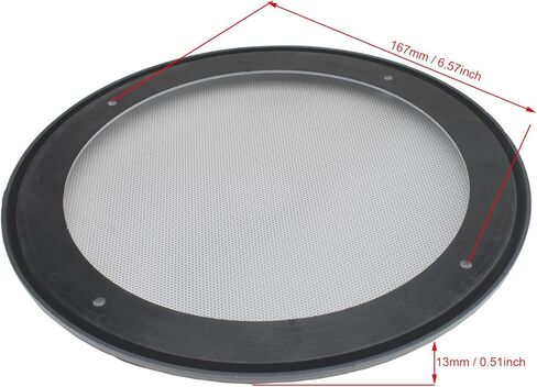 2pcs Round Ceiling Speaker Grill Covers for 8 Inch Speaker with Screws(White) in Saudi Arabia