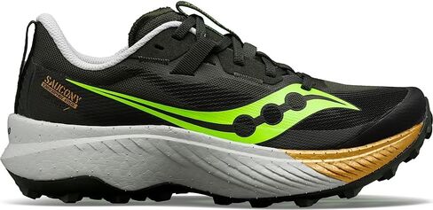 Saucony Women's Endorphin Edge Hiking Shoe, Umbra/Slime, 9.5 in Saudi Arabia