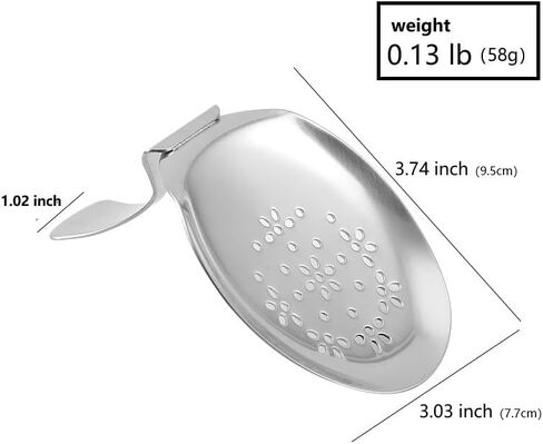 Bent Handle Cocktail Bar Strainer,Commercial or Home Bar,Stainless Steel Polished Finish in Saudi Arabia