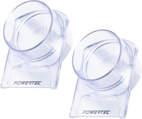 POWERTEC 4" Blast Gate, Clog Resistant & Anti Gap Tapered ABS Plastic Fitting for Dust Collector, Dust Collection Fittings, Dust Collection Hose, Shop Vac, Hose Clamp, 2PK (70373-P2) in Saudi Arabia