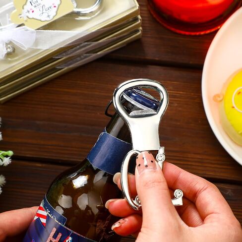 24 Pcs Silver Bottle Opener Set Birthday Party Favors for Guests with for You Tags, Wine Beer Opener Birthday Wedding Party Decorations Anniversaries Souvenirs Keepsake Gift (60th) in Kuwait