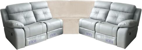 أغطية أريكة مقسمة من cjc، غطاء مقطعي للزاوية، قطعة زاوية، غطاء منزلق على شكل حرف L قابل للعكس، واقي أريكة زاوية كرسي لغرفة المعيشة (بني مخملي، غطاء الزاوية فقط) in Kuwait