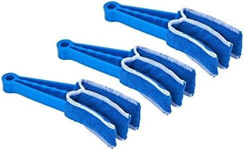 Blind Cleaner Duster Tool, Fan Blade Cleaner, Air Duct Cleaning Tools, Blue Window Blinds Cleaner with Microfiber Sleeve for Fans, Window Blinds, Vents, Shutters…-Superio in Kuwait
