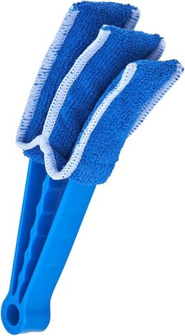 Blind Cleaner Duster Tool, Fan Blade Cleaner, Air Duct Cleaning Tools, Blue Window Blinds Cleaner with Microfiber Sleeve for Fans, Window Blinds, Vents, Shutters…-Superio in Kuwait