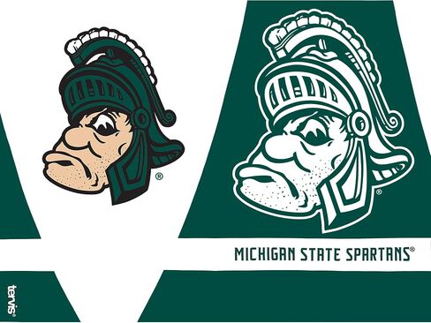 كوب Tervis مصنوع في الولايات المتحدة الأمريكية بجدار مزدوج من جامعة ولاية ميشيغان MSU Spartans معزول يحافظ على المشروبات باردة وساخنة، زجاجة مياه سعة 24oz، تقليد in Saudi Arabia