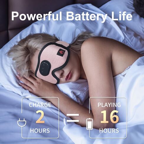 Joythink Sleep Headphones with Heated Bluetooth Wireless Sleep Mask Heated Eye Mask Warm Eye Compress Mask for Sleeping USB Electric Timer Control for Dry Eyes Reusable Washable Black in Saudi Arabia